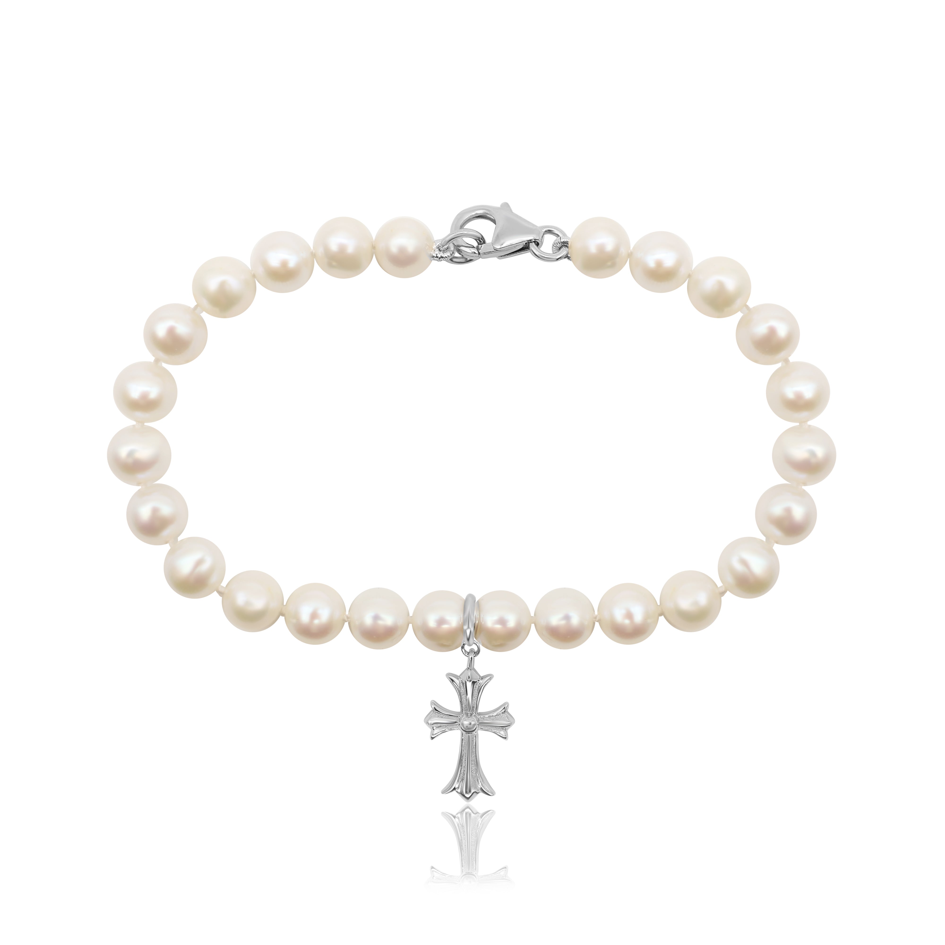 Croix d’Argent Freshwater Pearl Bracelet