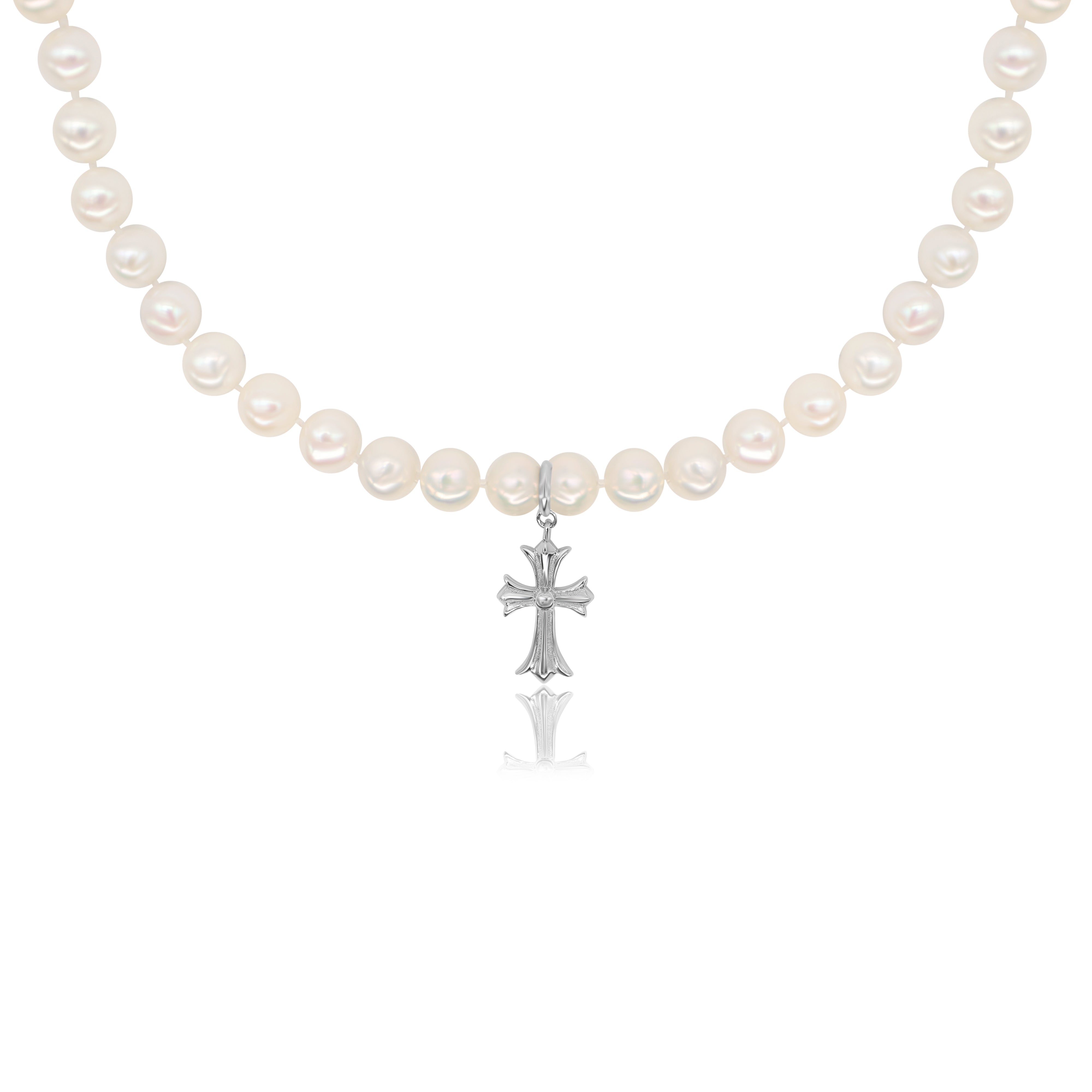 Croix d’Argent Freshwater Pearl Necklace