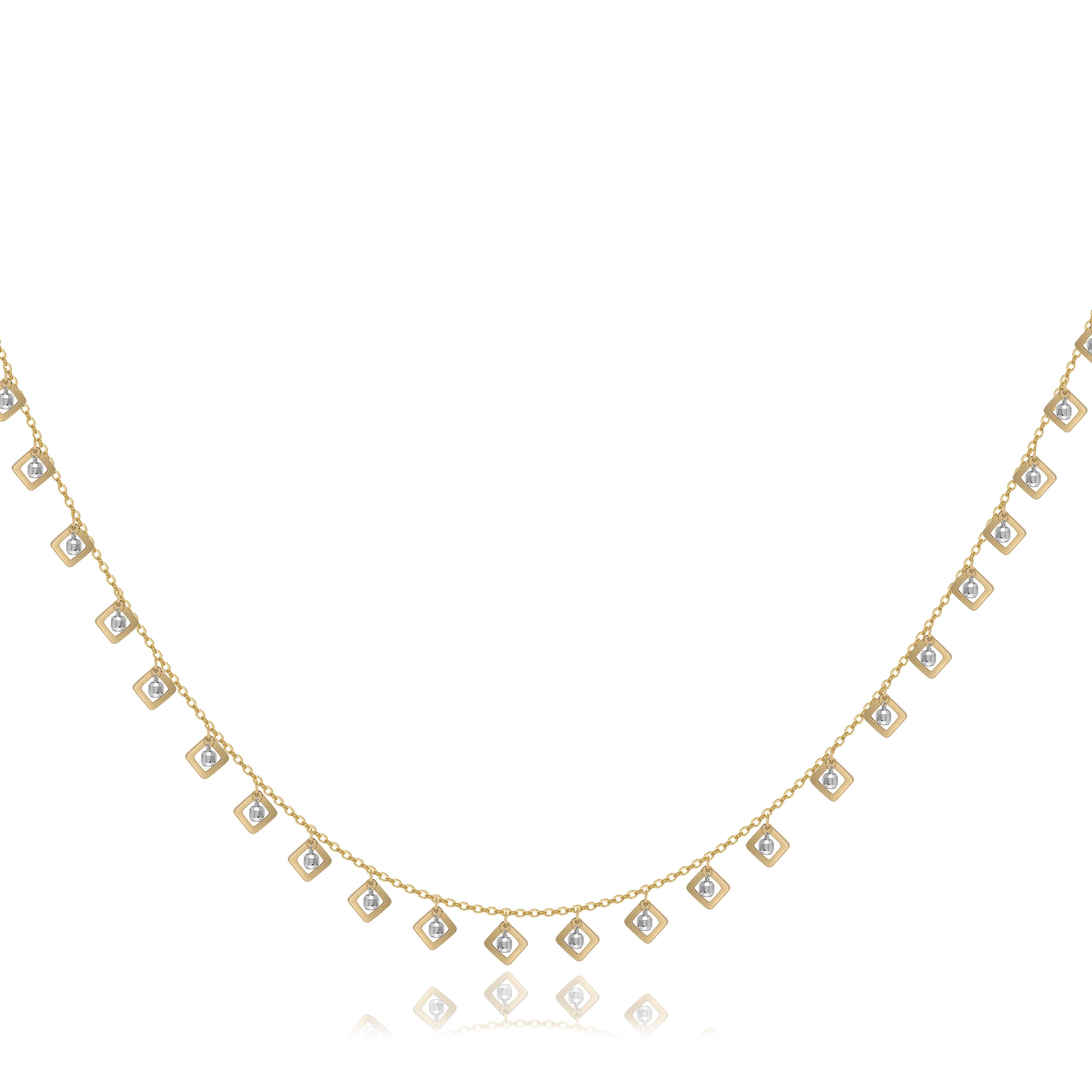 Gilded Geometry Necklace